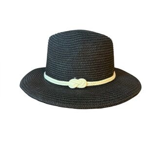 Magid Hats Black Straw Rope Sun Hat
